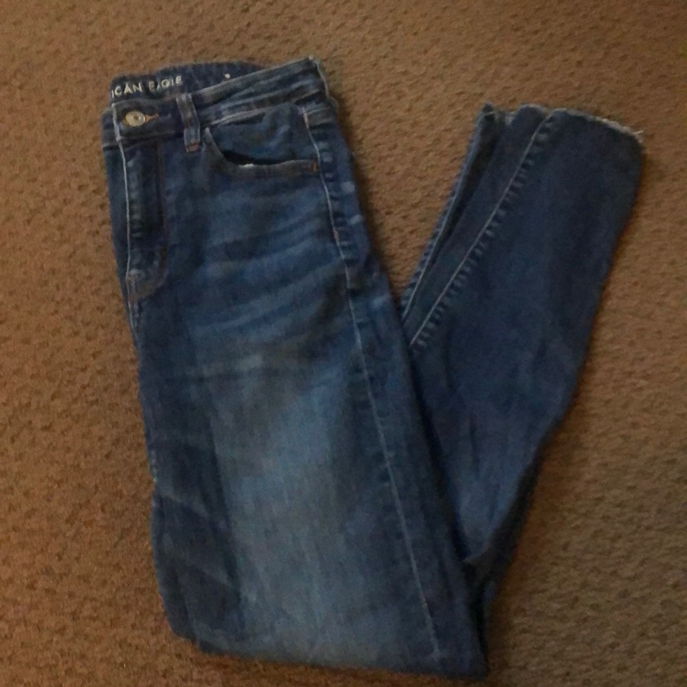 american eagle high rise skinny jeans